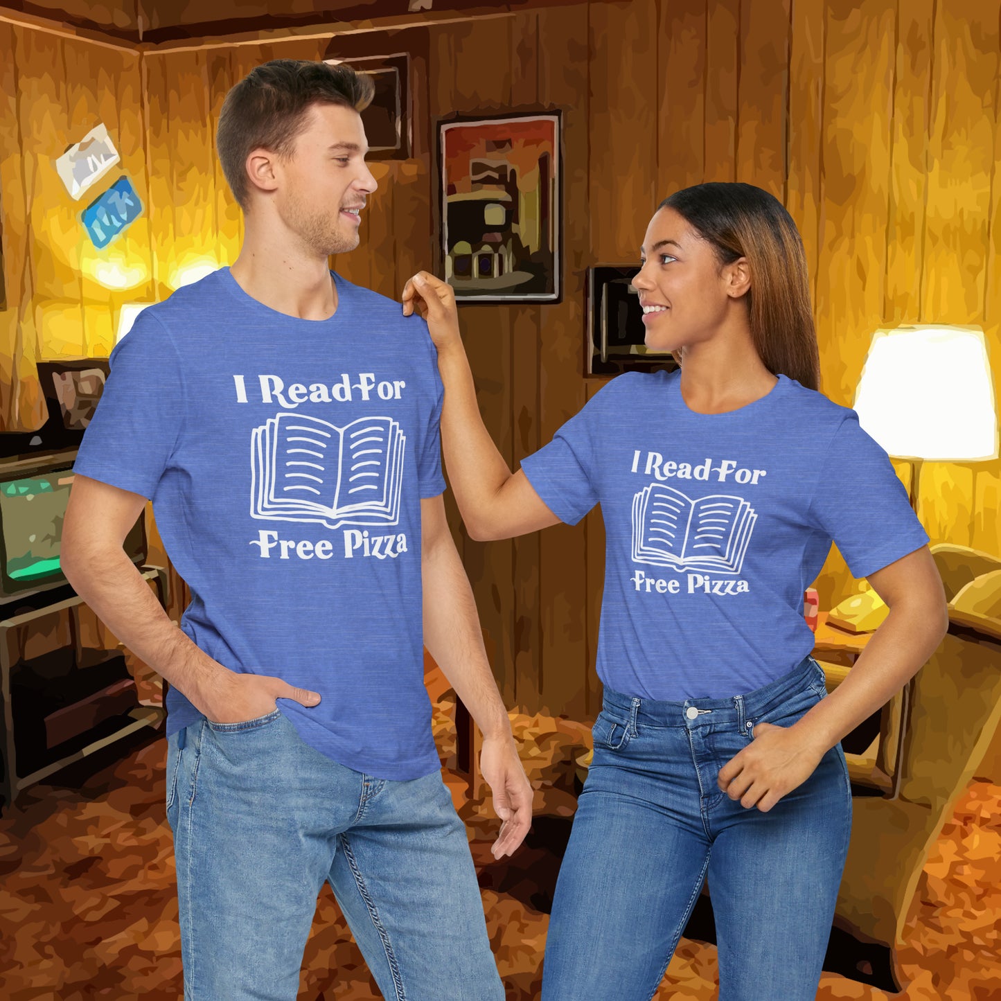I Read For Free Pizza Tee