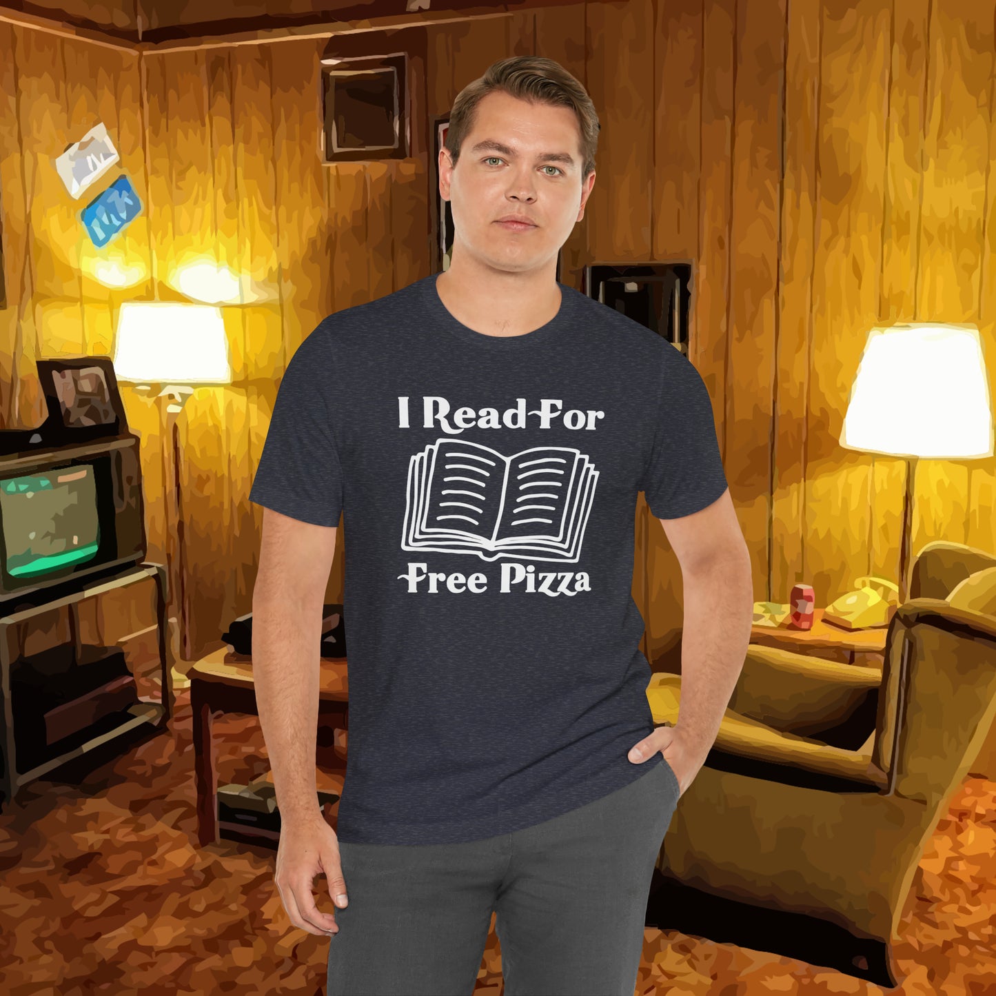 I Read For Free Pizza Tee
