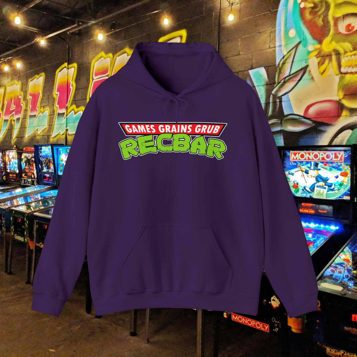 Recbar in a Halfshell Hooded Sweatshirt