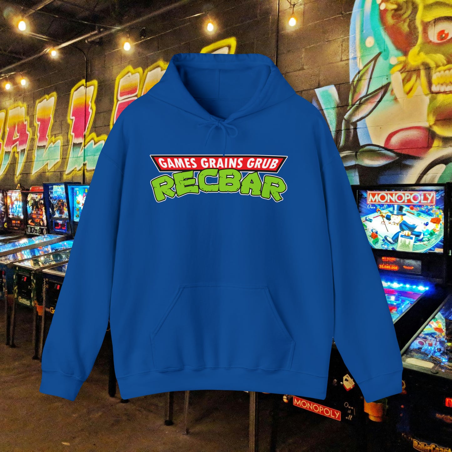 Recbar in a Halfshell Hooded Sweatshirt