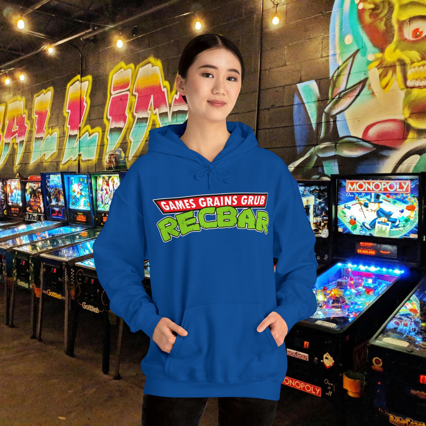 Recbar in a Halfshell Hooded Sweatshirt