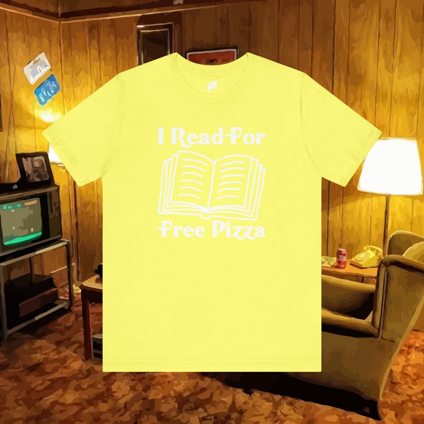 I Read For Free Pizza Tee