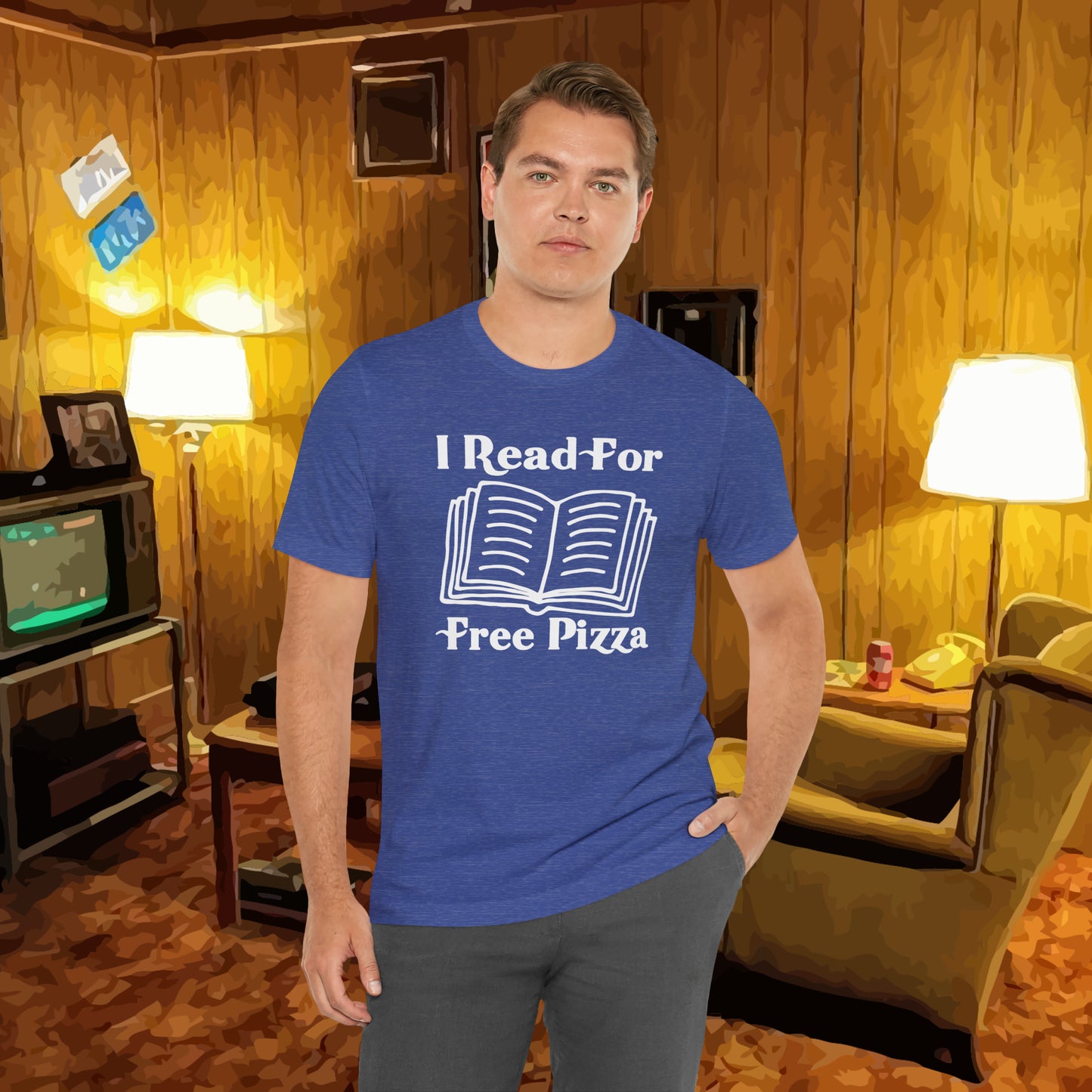 I Read For Free Pizza Tee