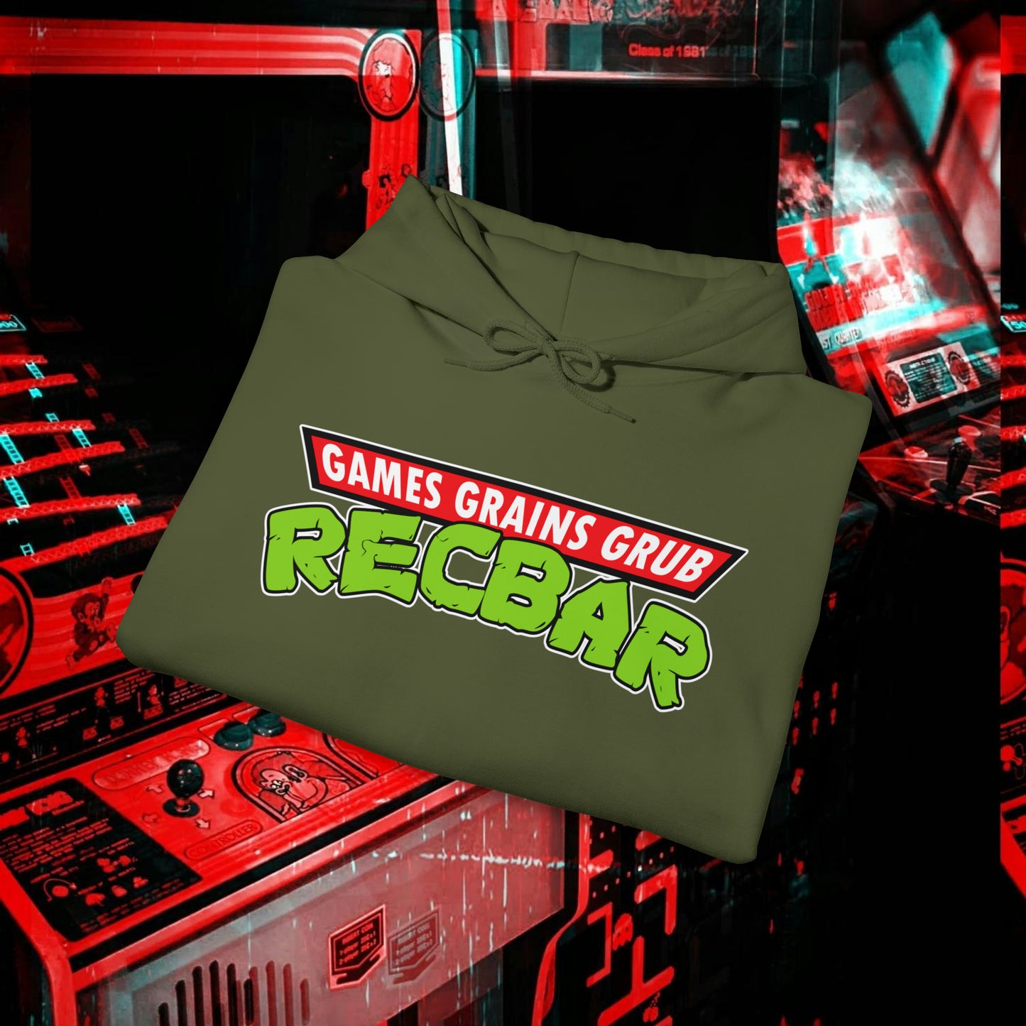 Recbar in a Halfshell Hooded Sweatshirt