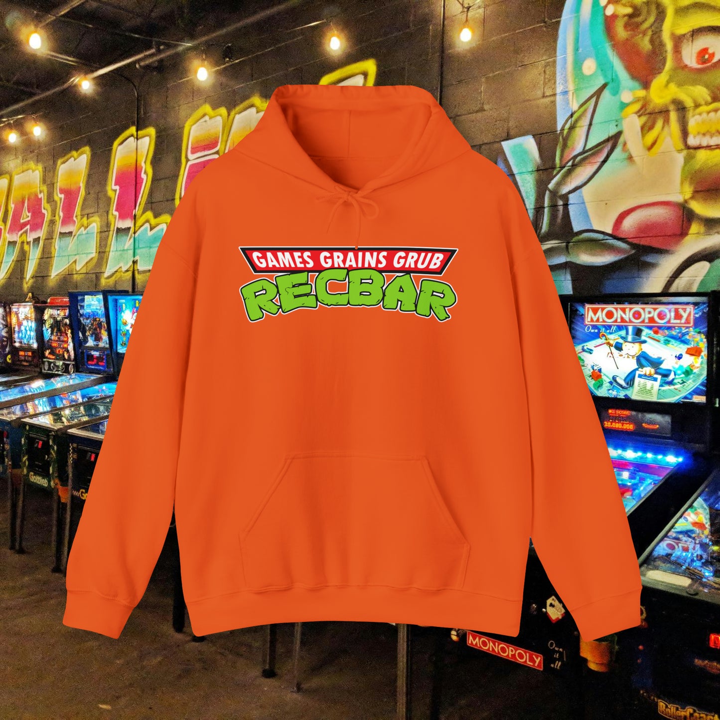 Recbar in a Halfshell Hooded Sweatshirt