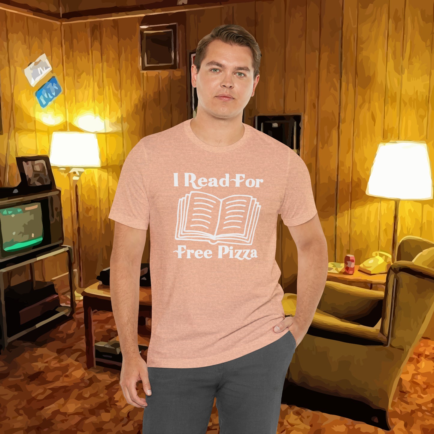 I Read For Free Pizza Tee