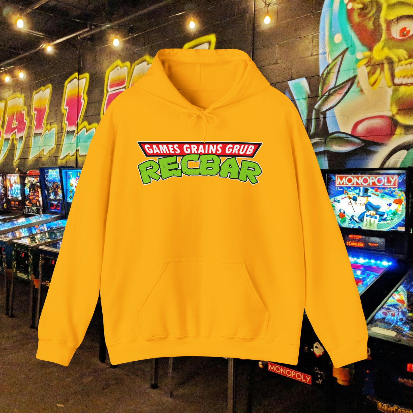 Recbar in a Halfshell Hooded Sweatshirt