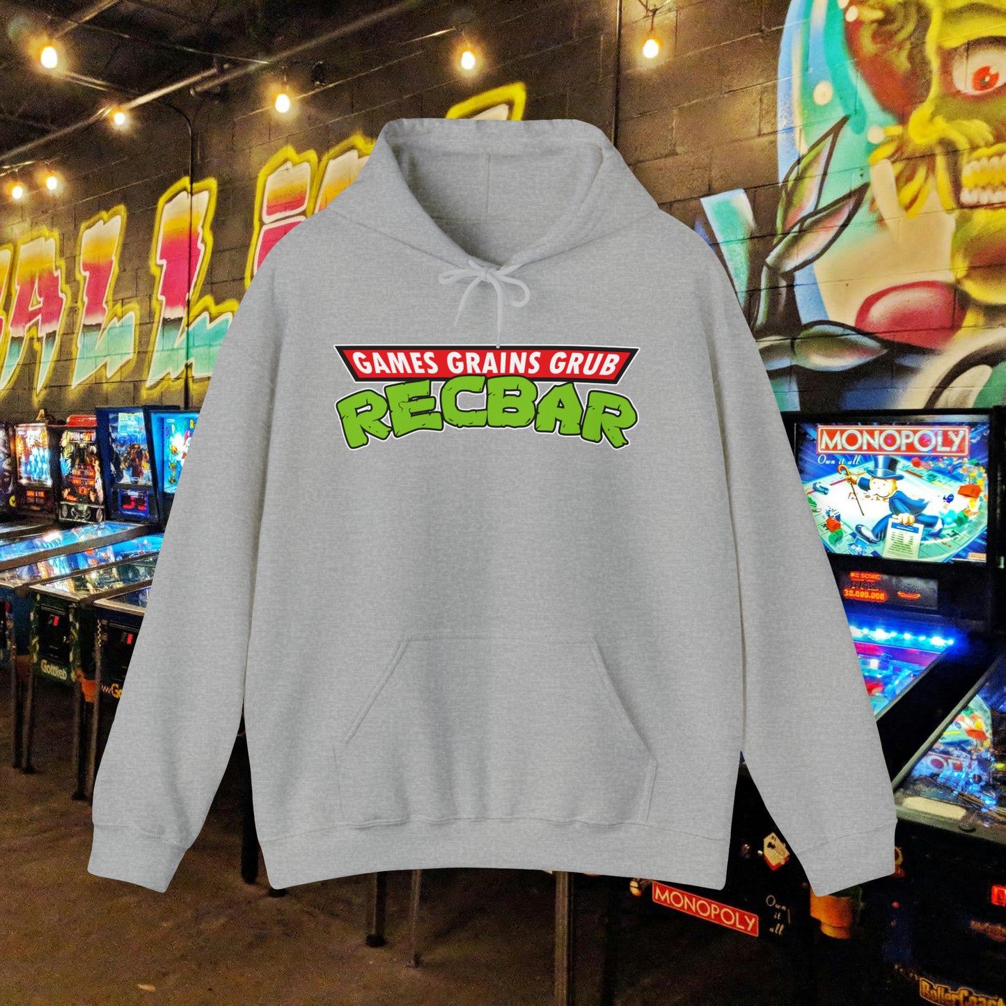 Recbar in a Halfshell Hooded Sweatshirt
