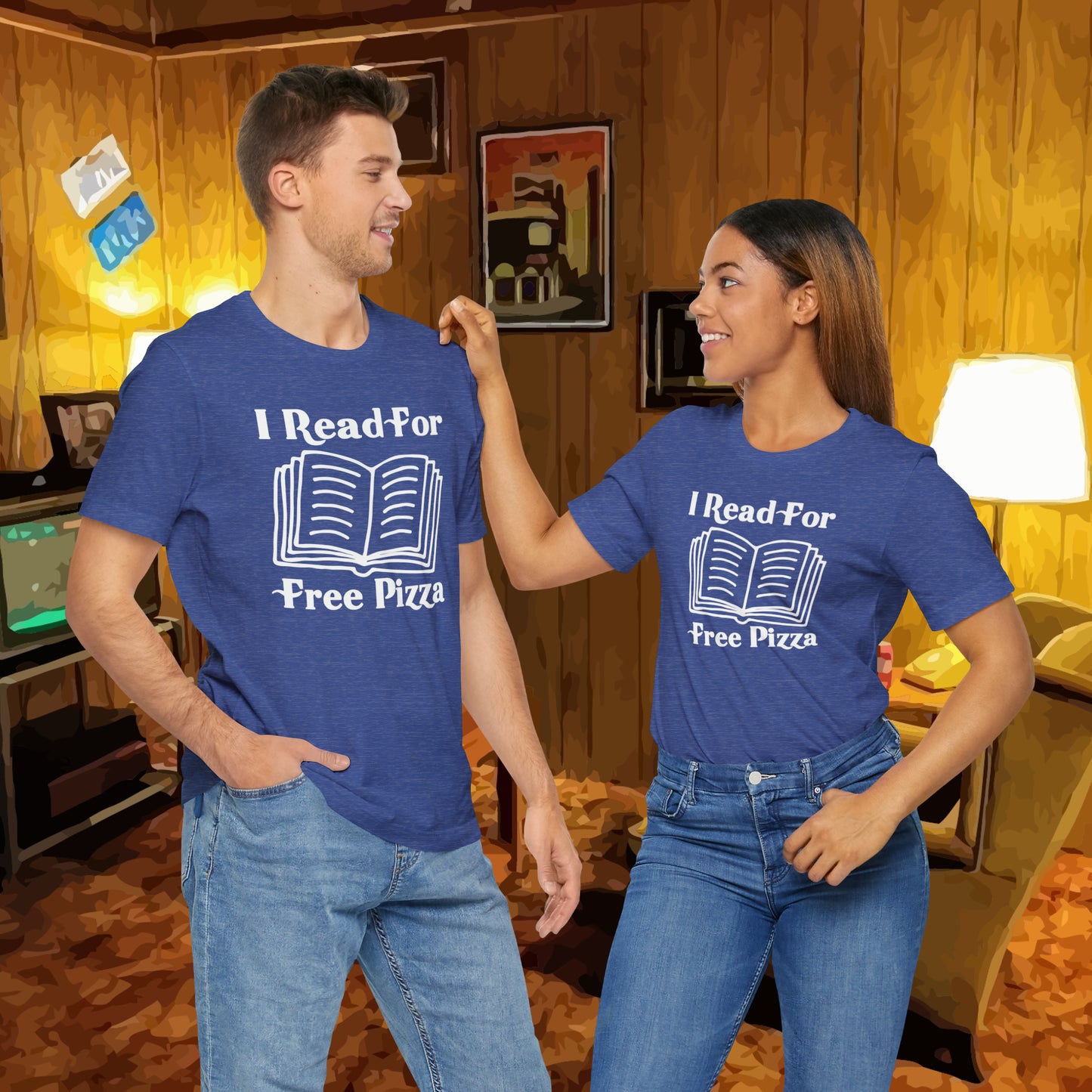 I Read For Free Pizza Tee