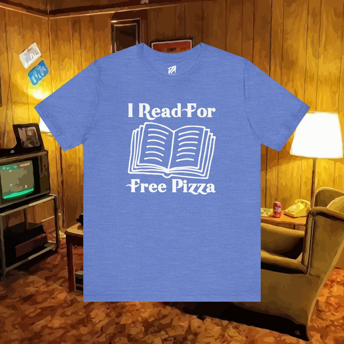 I Read For Free Pizza Tee
