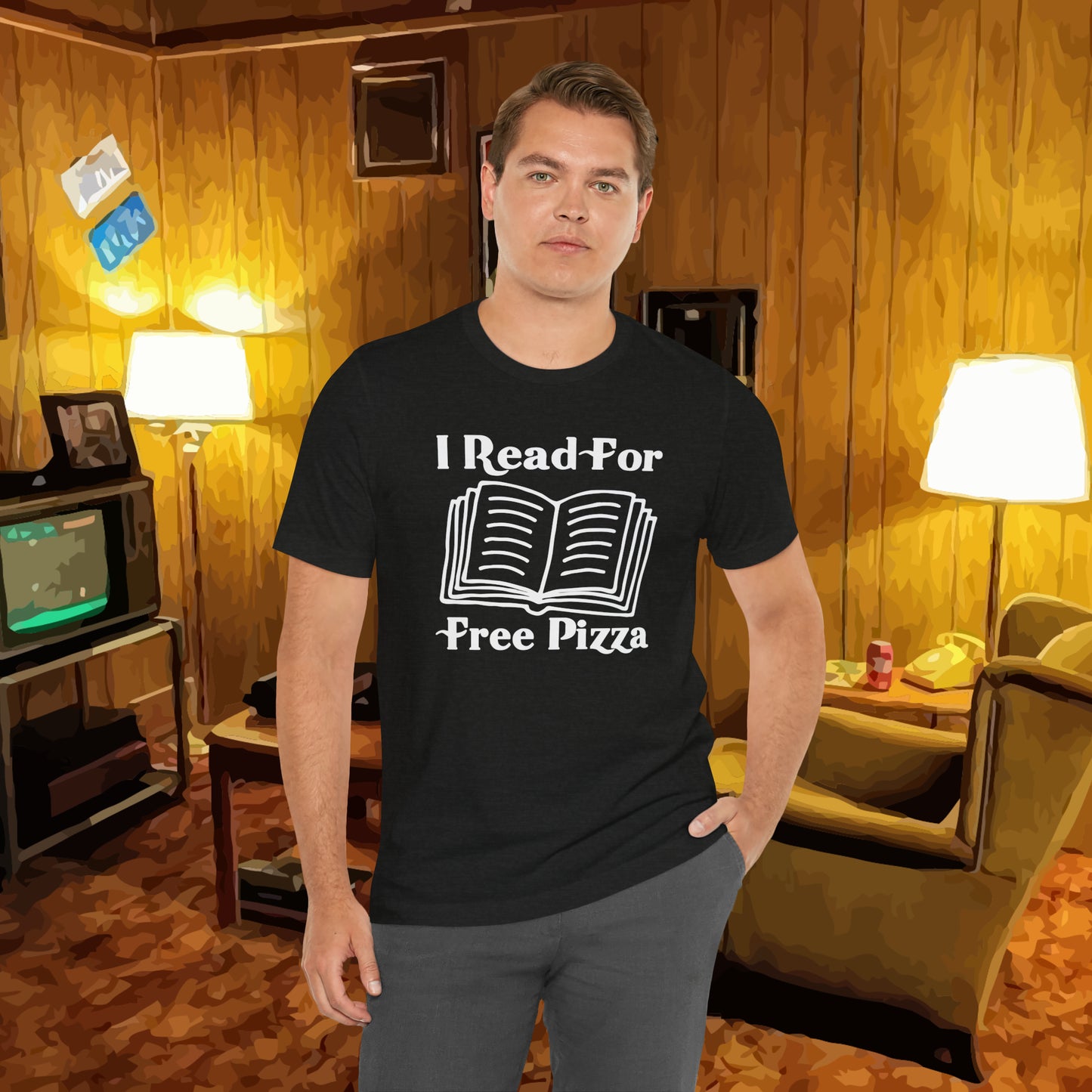 I Read For Free Pizza Tee