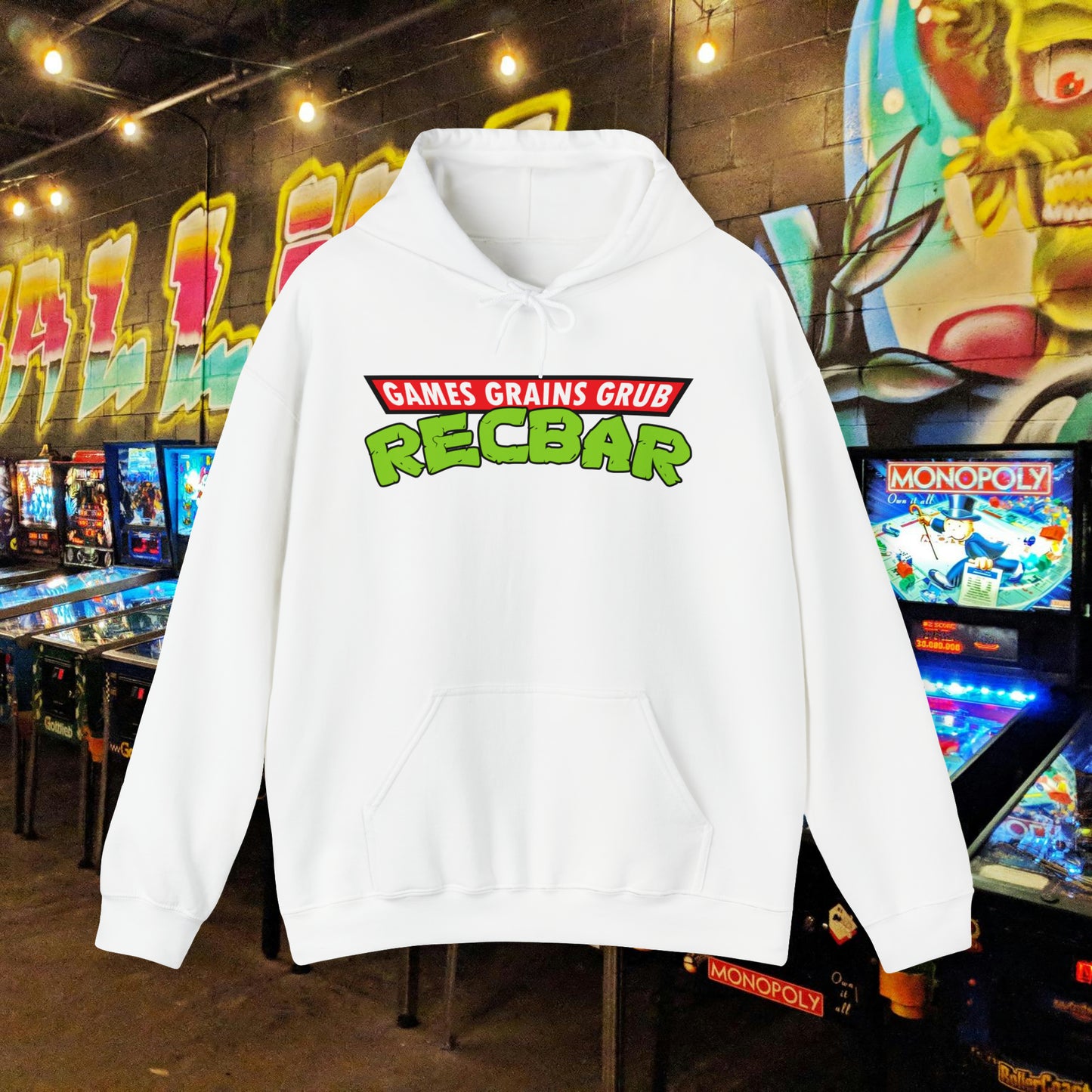Recbar in a Halfshell Hooded Sweatshirt