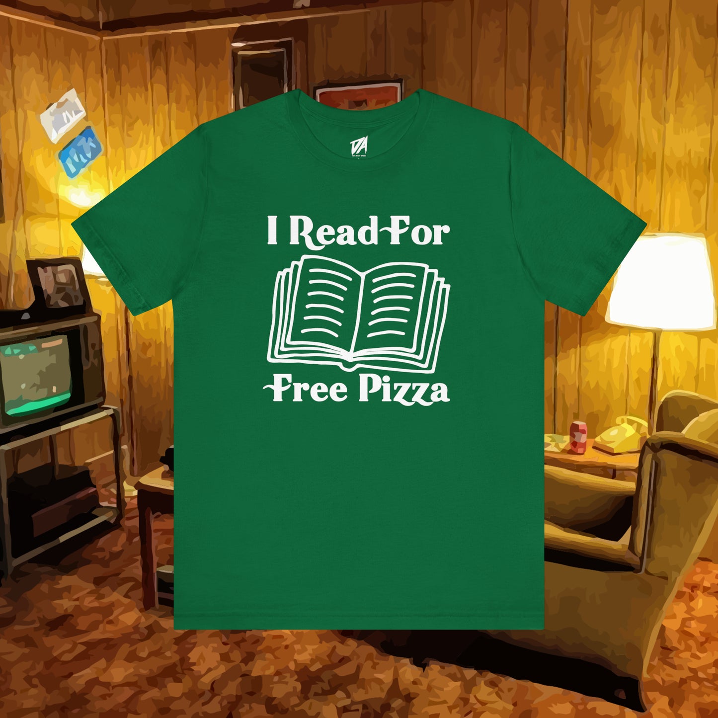 I Read For Free Pizza Tee