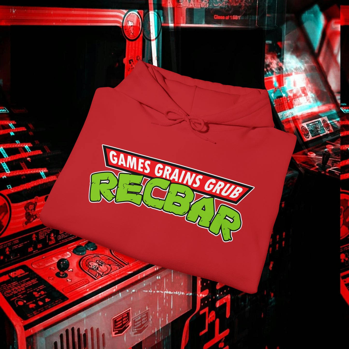 Recbar in a Halfshell Hooded Sweatshirt
