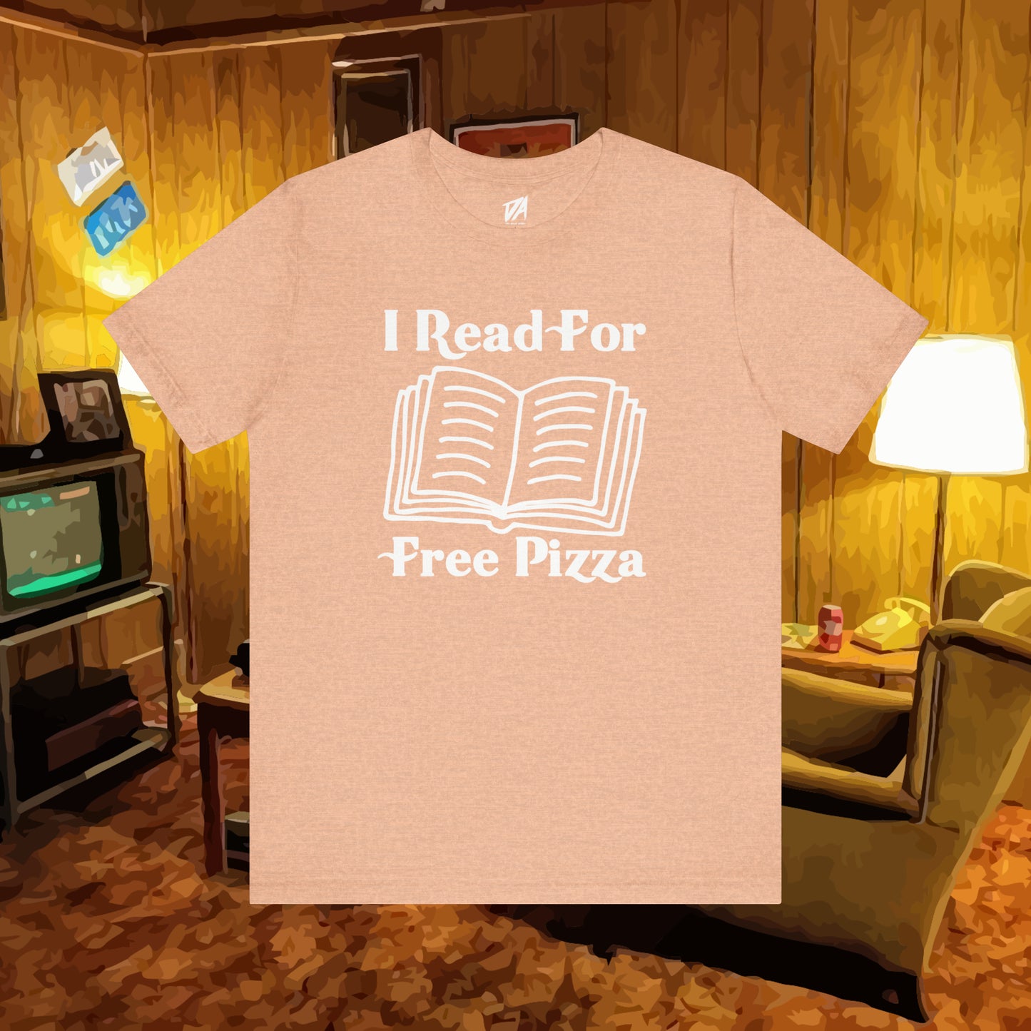 I Read For Free Pizza Tee