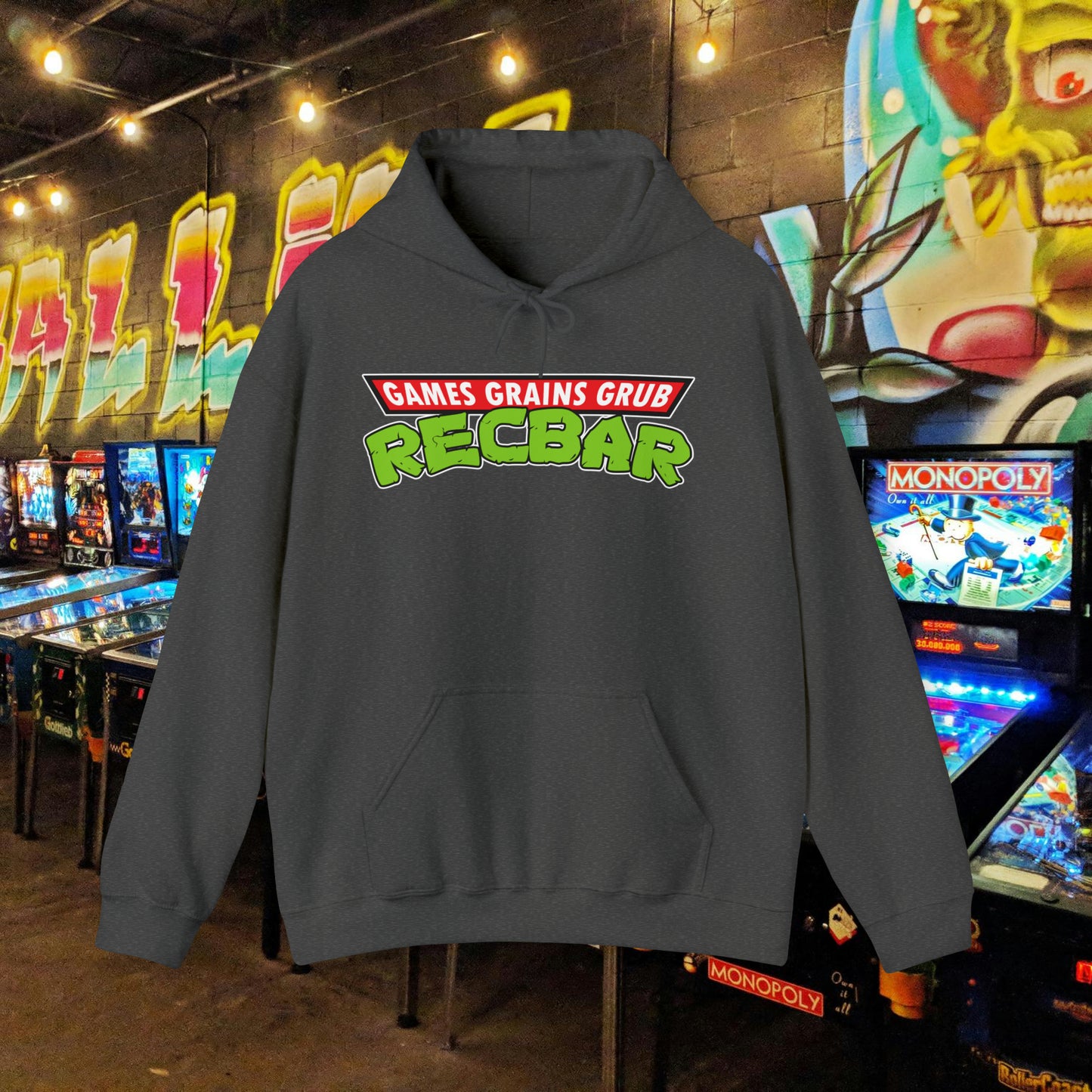 Recbar in a Halfshell Hooded Sweatshirt