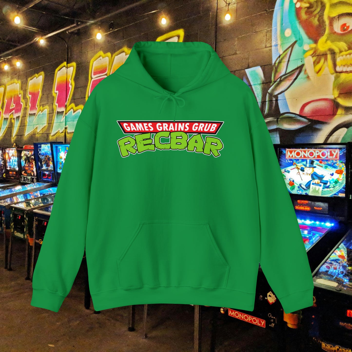 Recbar in a Halfshell Hooded Sweatshirt