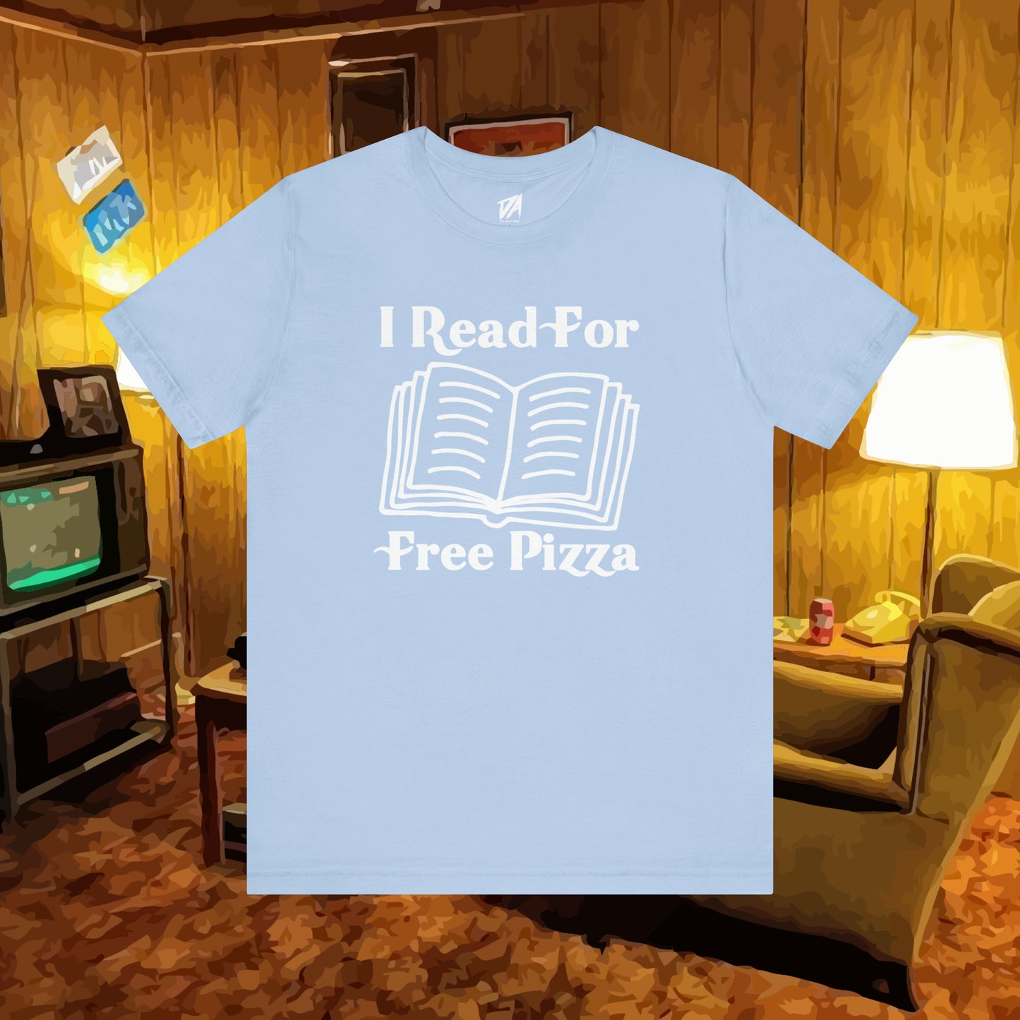 I Read For Free Pizza Tee