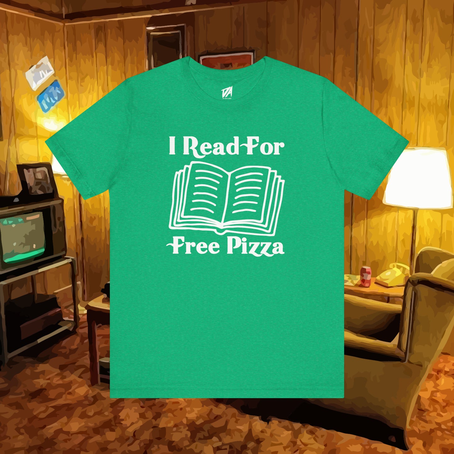 I Read For Free Pizza Tee