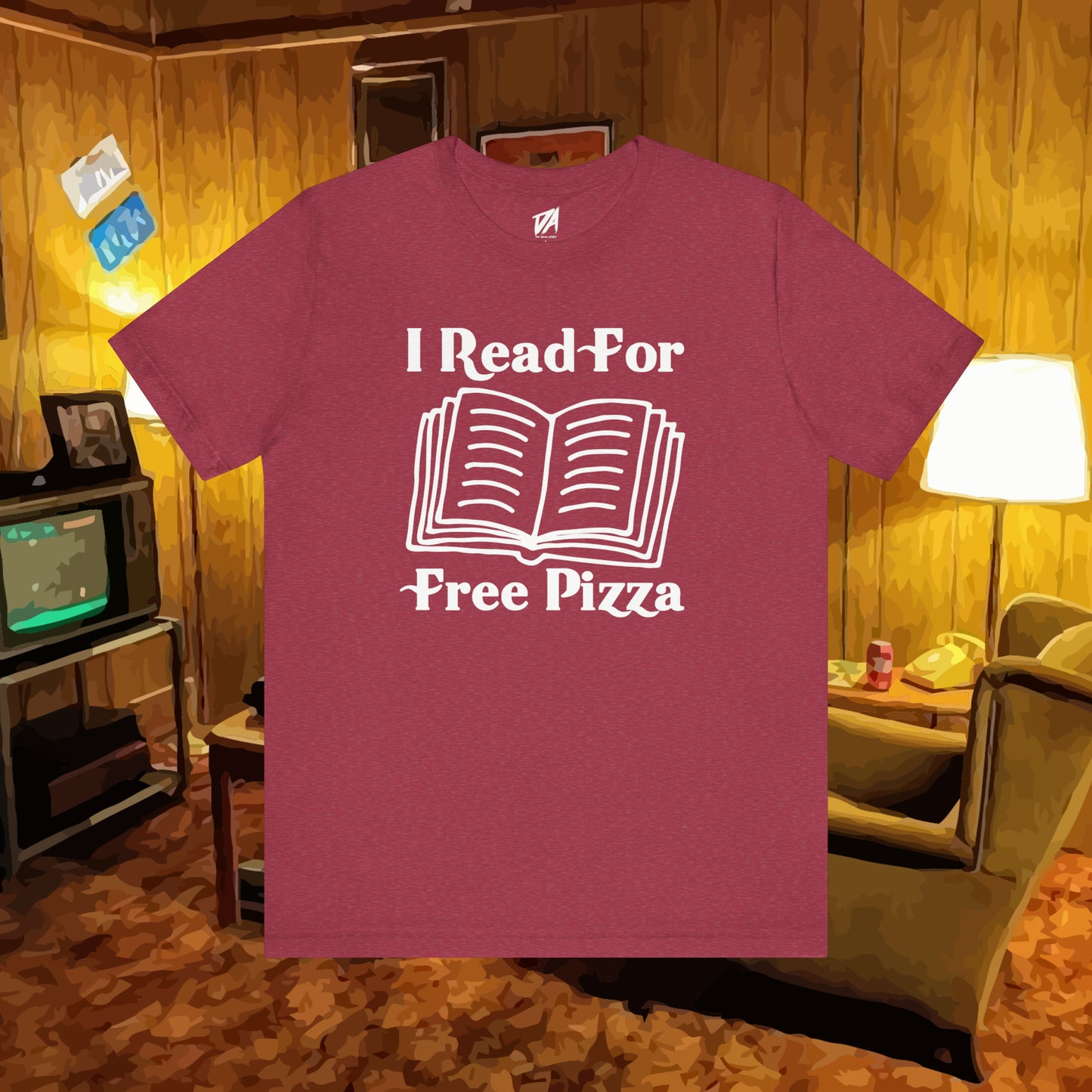 I Read For Free Pizza Tee