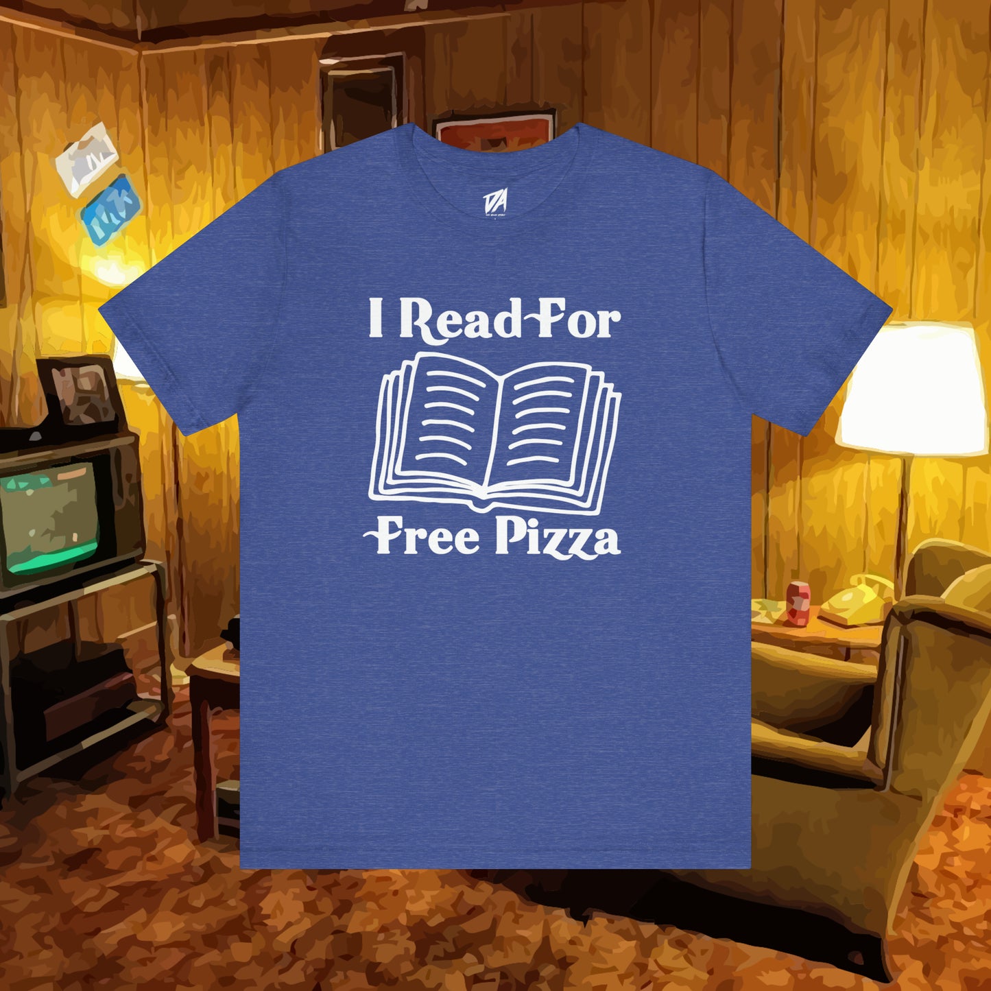 I Read For Free Pizza Tee