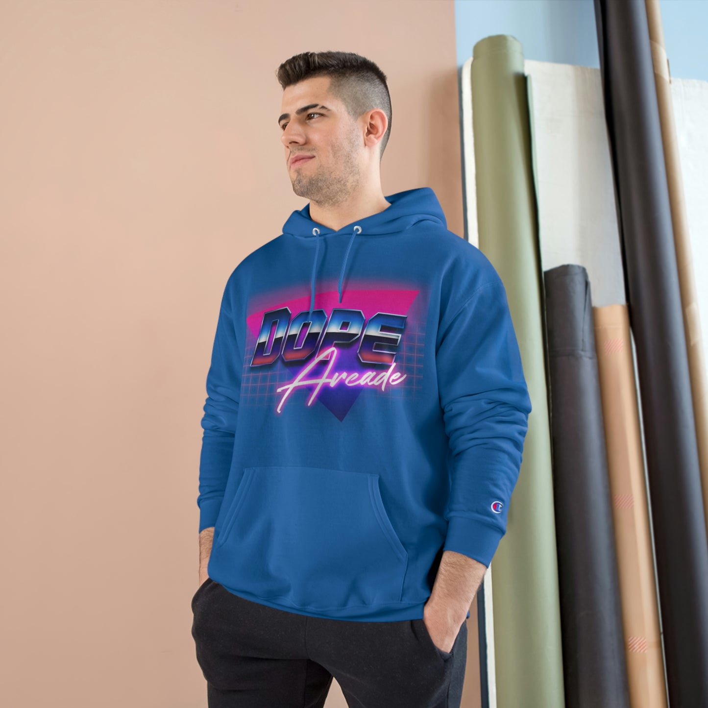 80s Neon Champion Hoodie