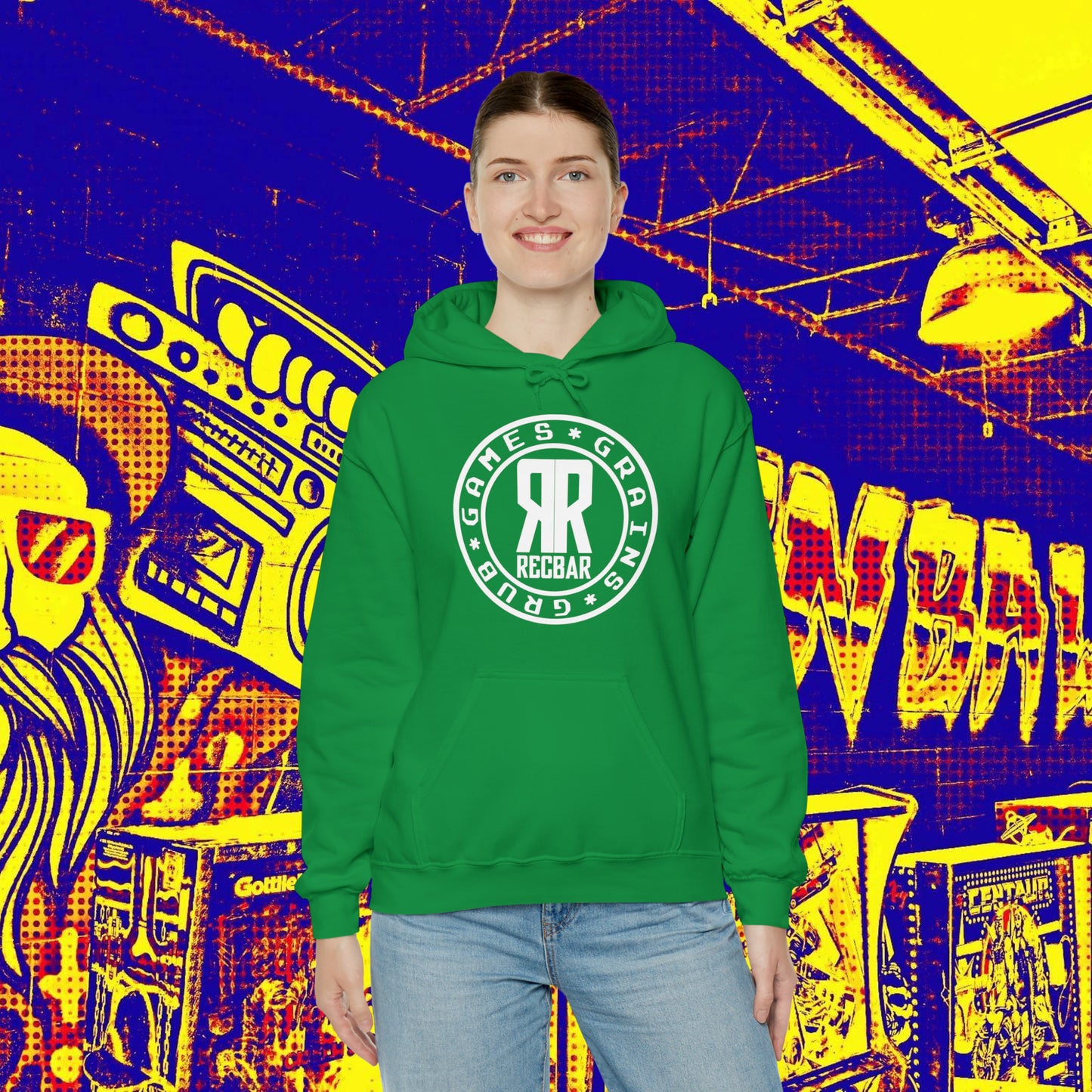 Recbar Classic Triple G Hoodie (Games*Grains*Grub)