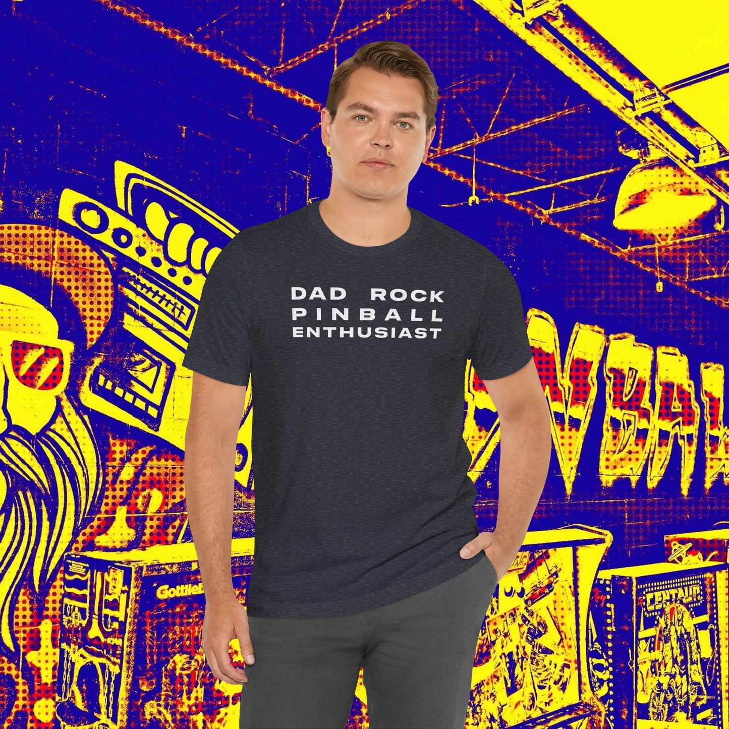 Dad Rock Pinball Enthusiast Tee