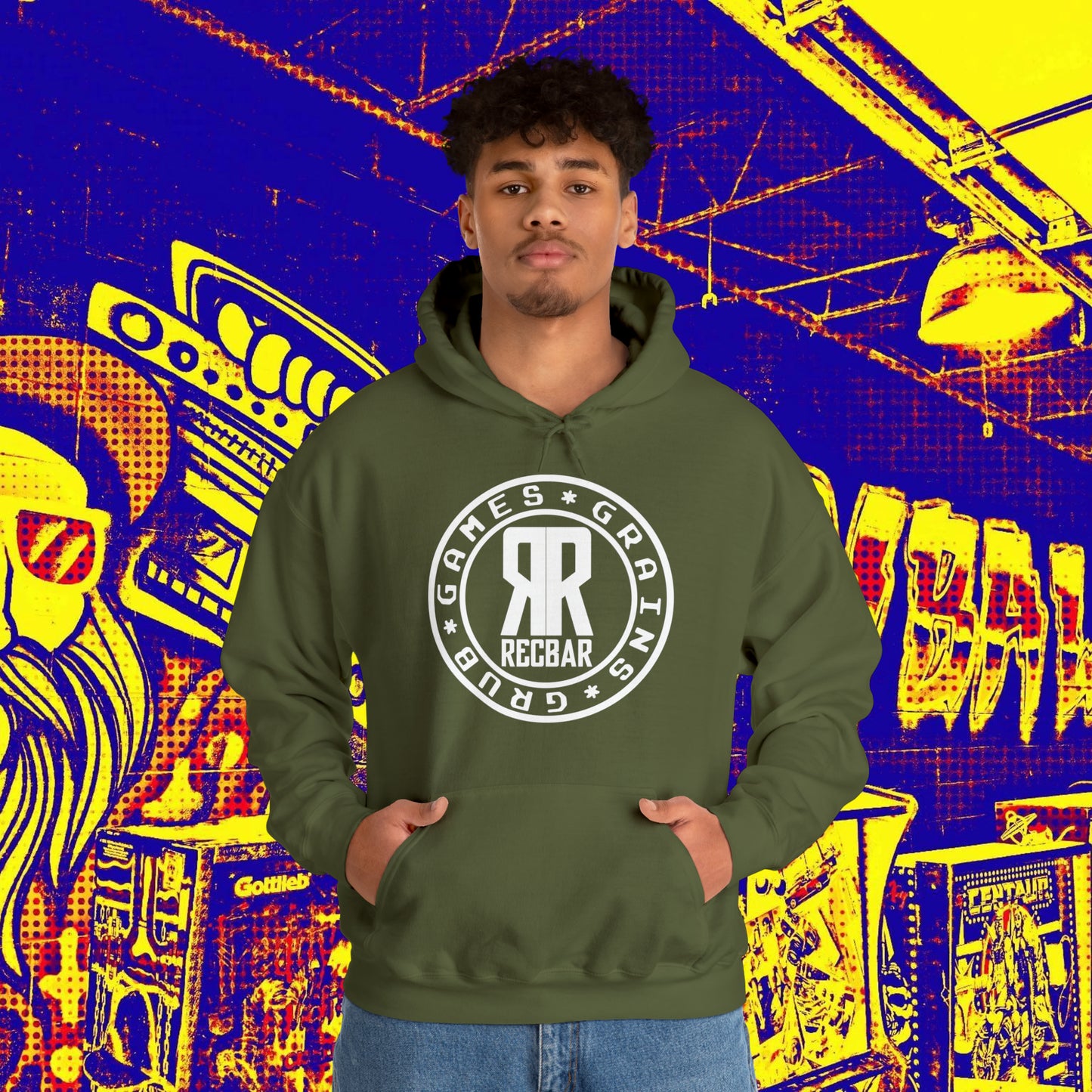 Recbar Classic Triple G Hoodie (Games*Grains*Grub)