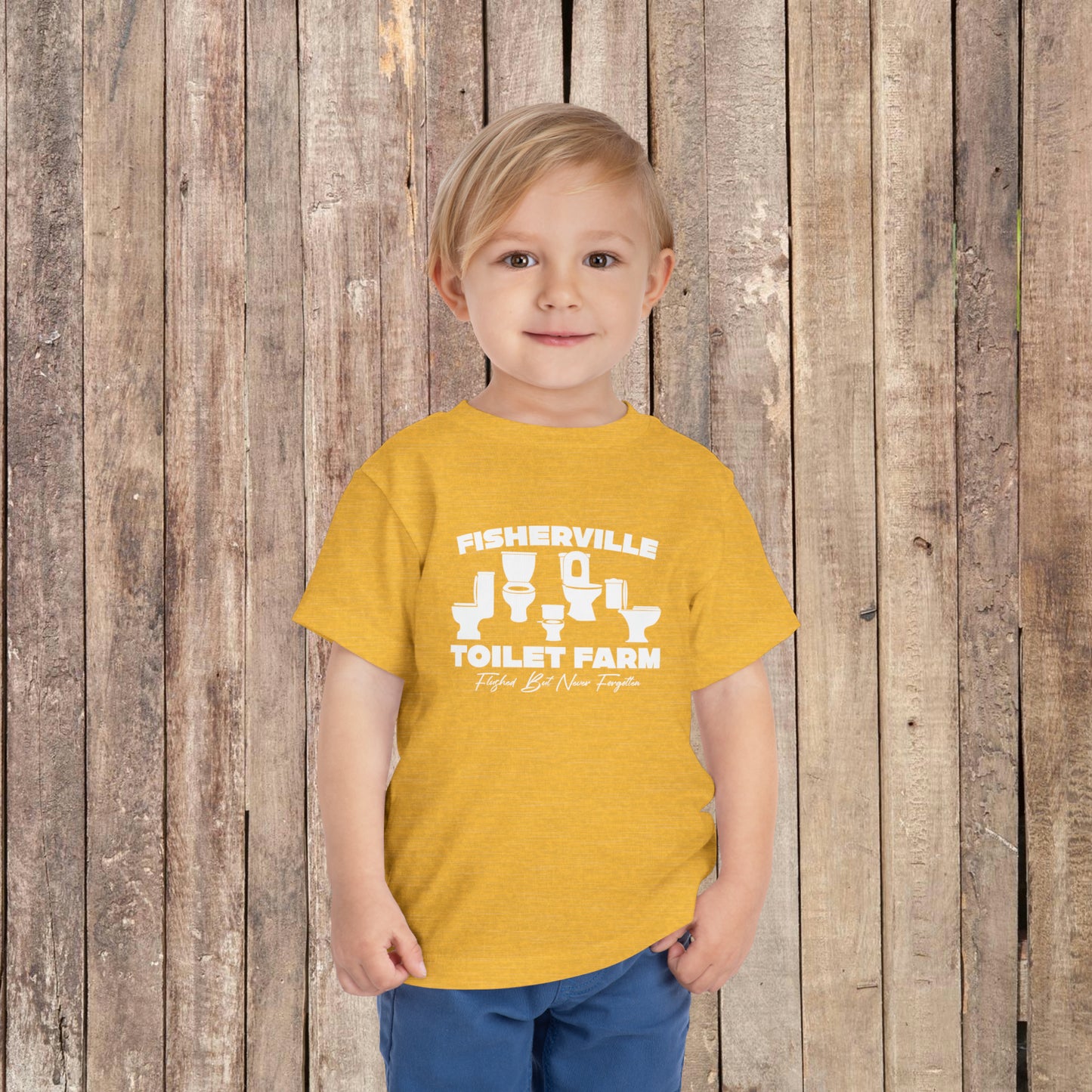 Fisherville Toilet Farm Toddler Short Sleeve Tee