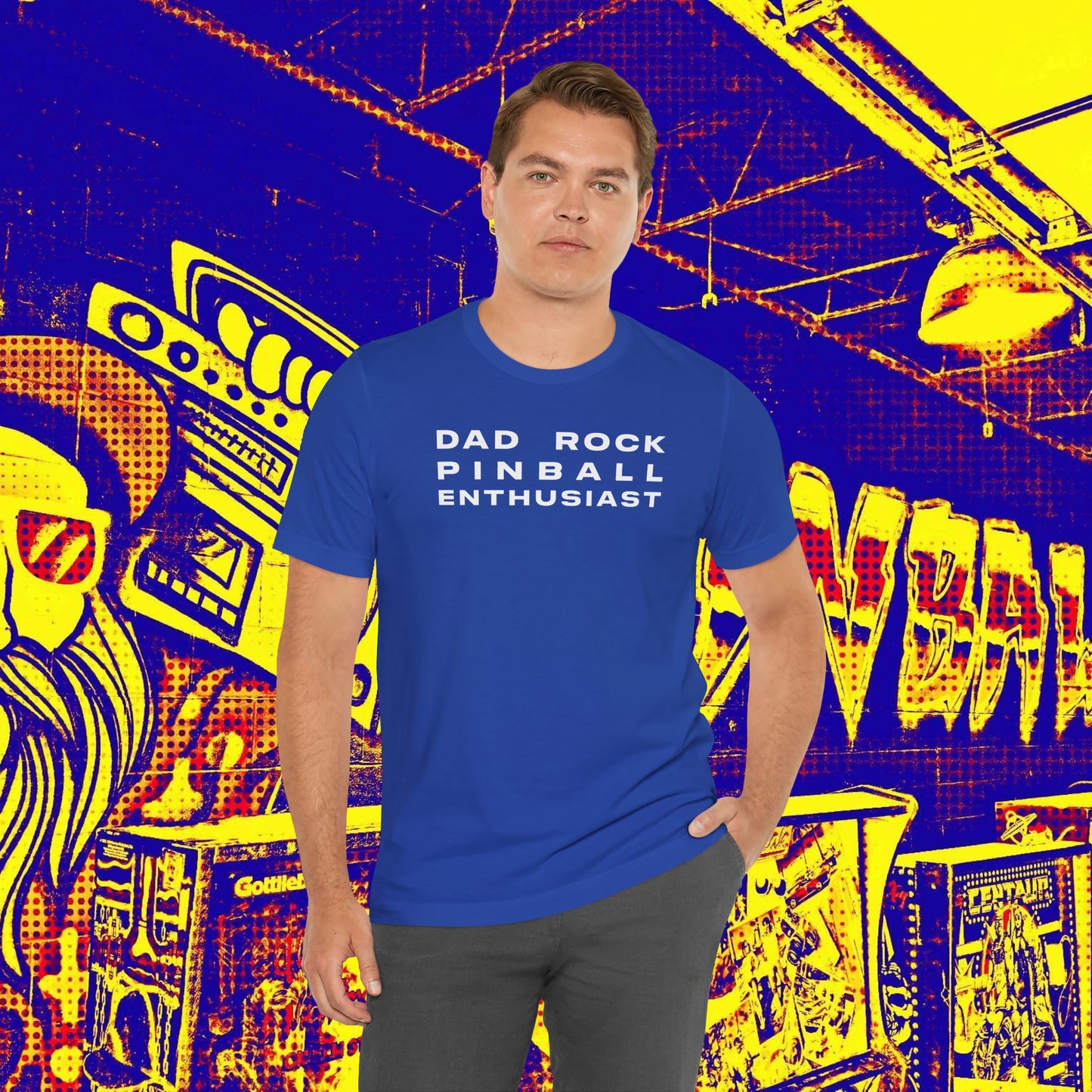 Dad Rock Pinball Enthusiast Tee