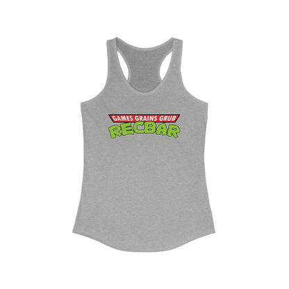 Recbar in a Halfshell Women's Racerback Tank