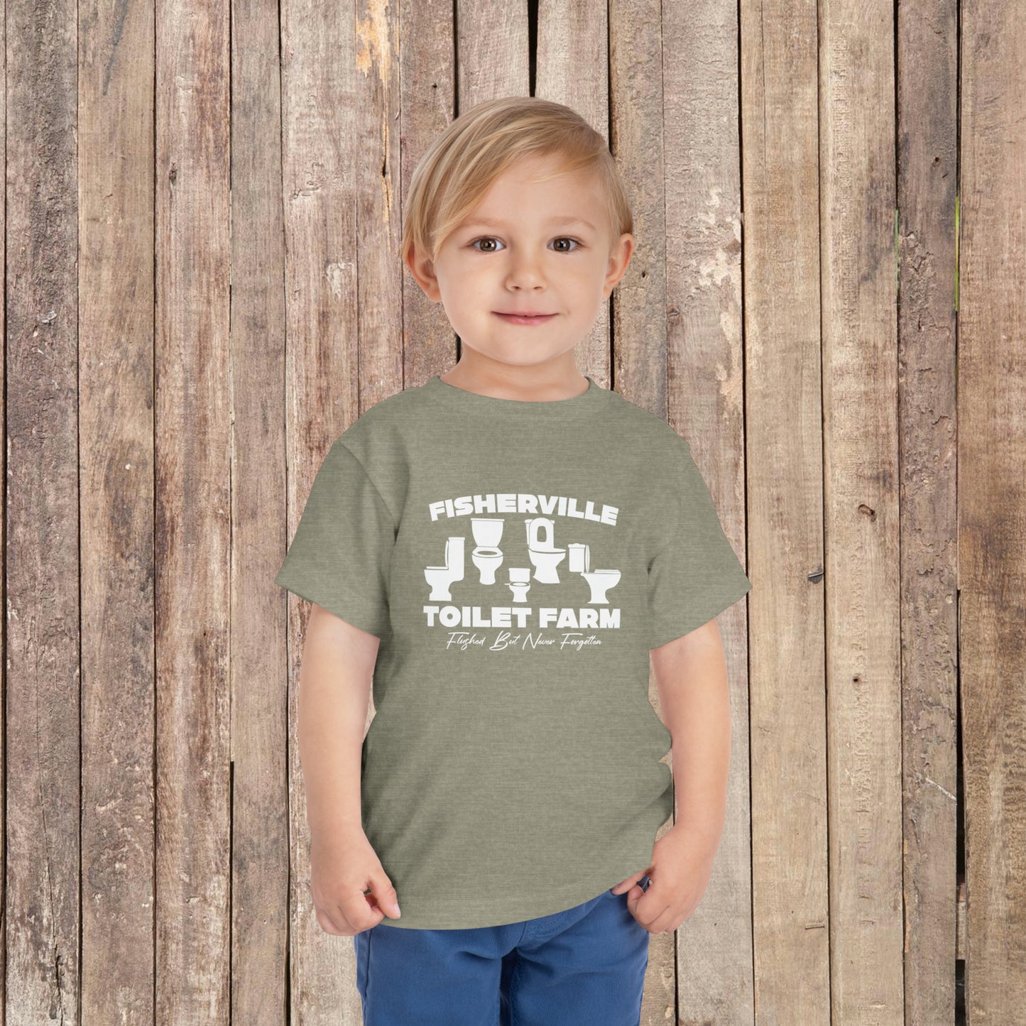 Fisherville Toilet Farm Toddler Short Sleeve Tee