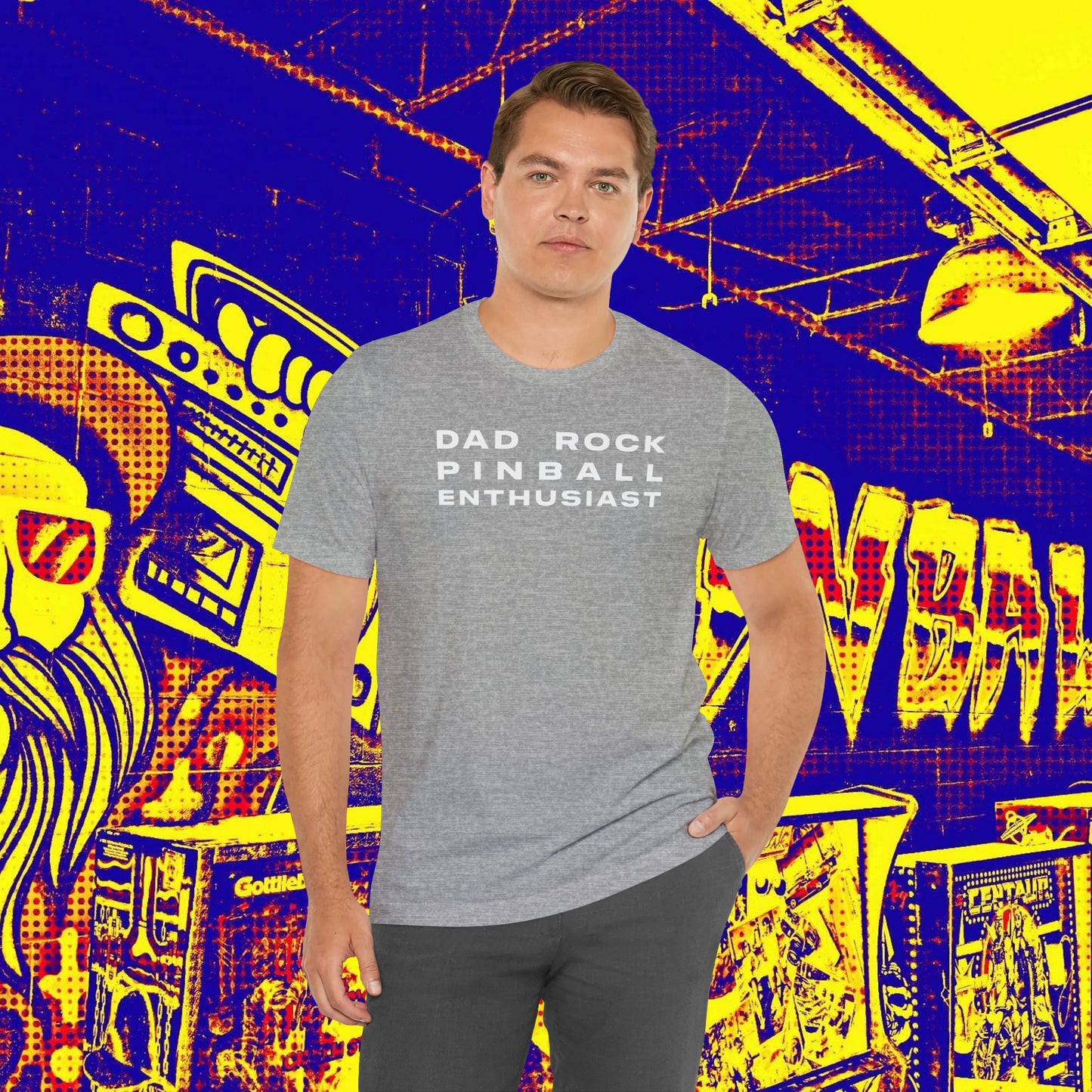 Dad Rock Pinball Enthusiast Tee