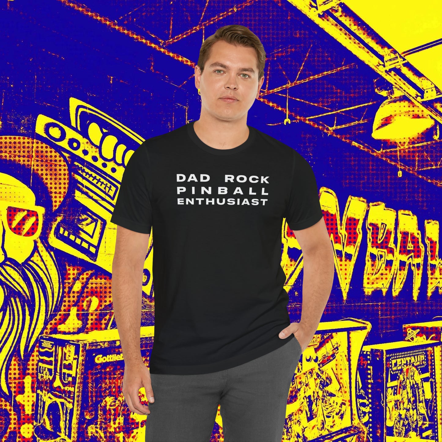 Dad Rock Pinball Enthusiast Tee