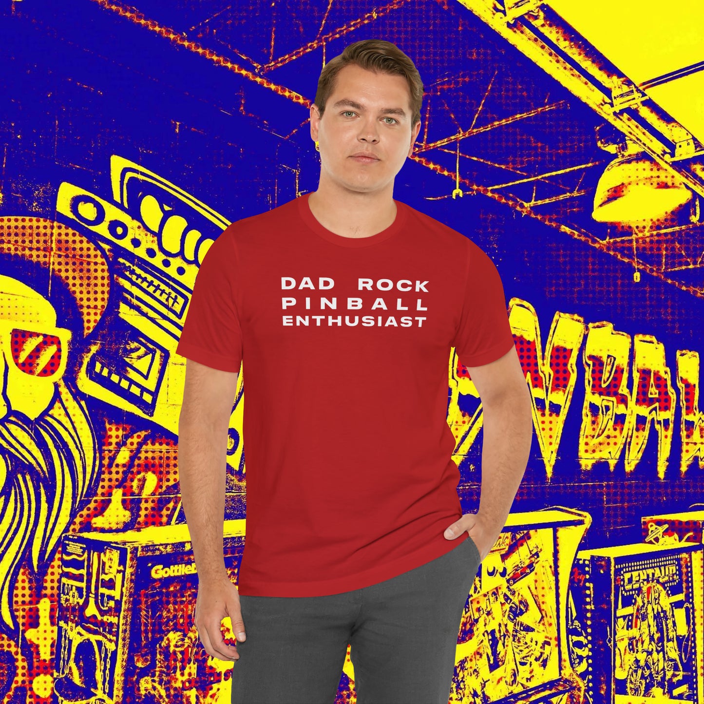 Dad Rock Pinball Enthusiast Tee