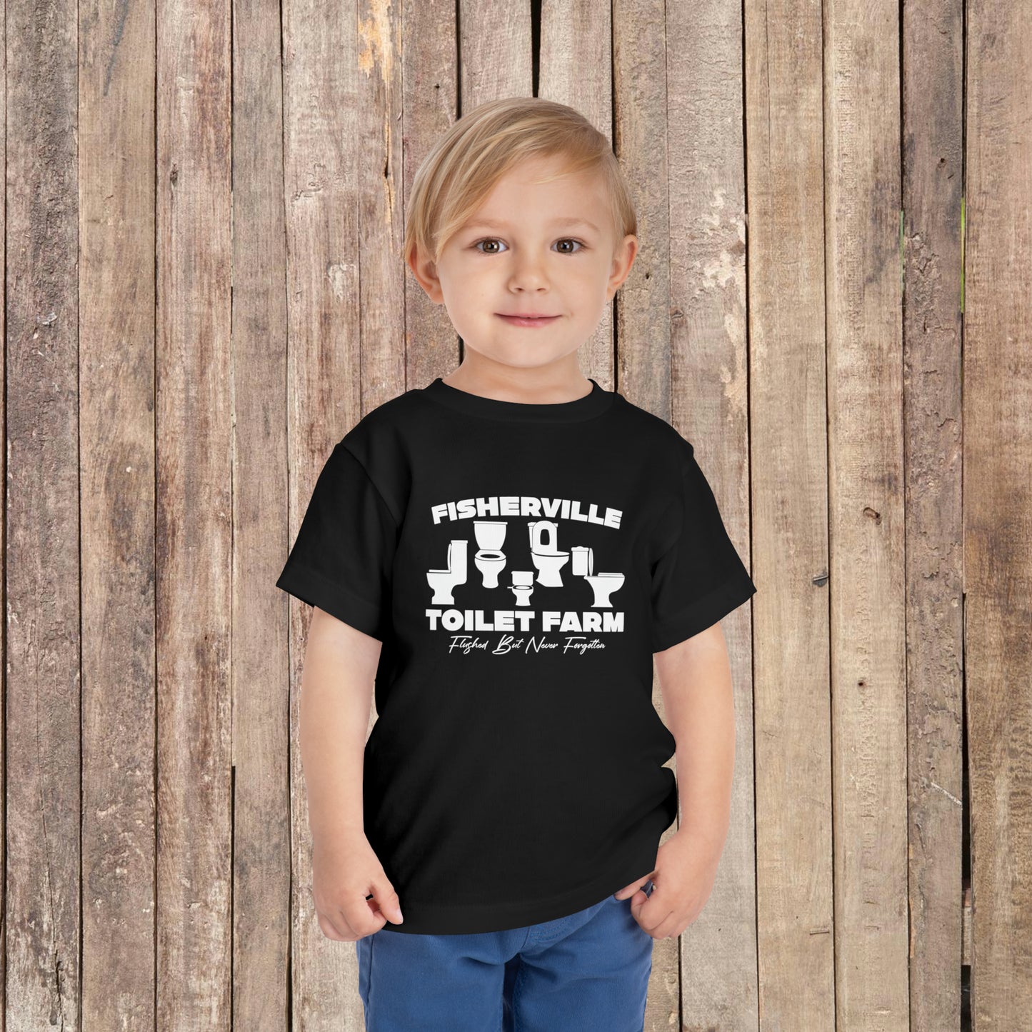 Fisherville Toilet Farm Toddler Short Sleeve Tee