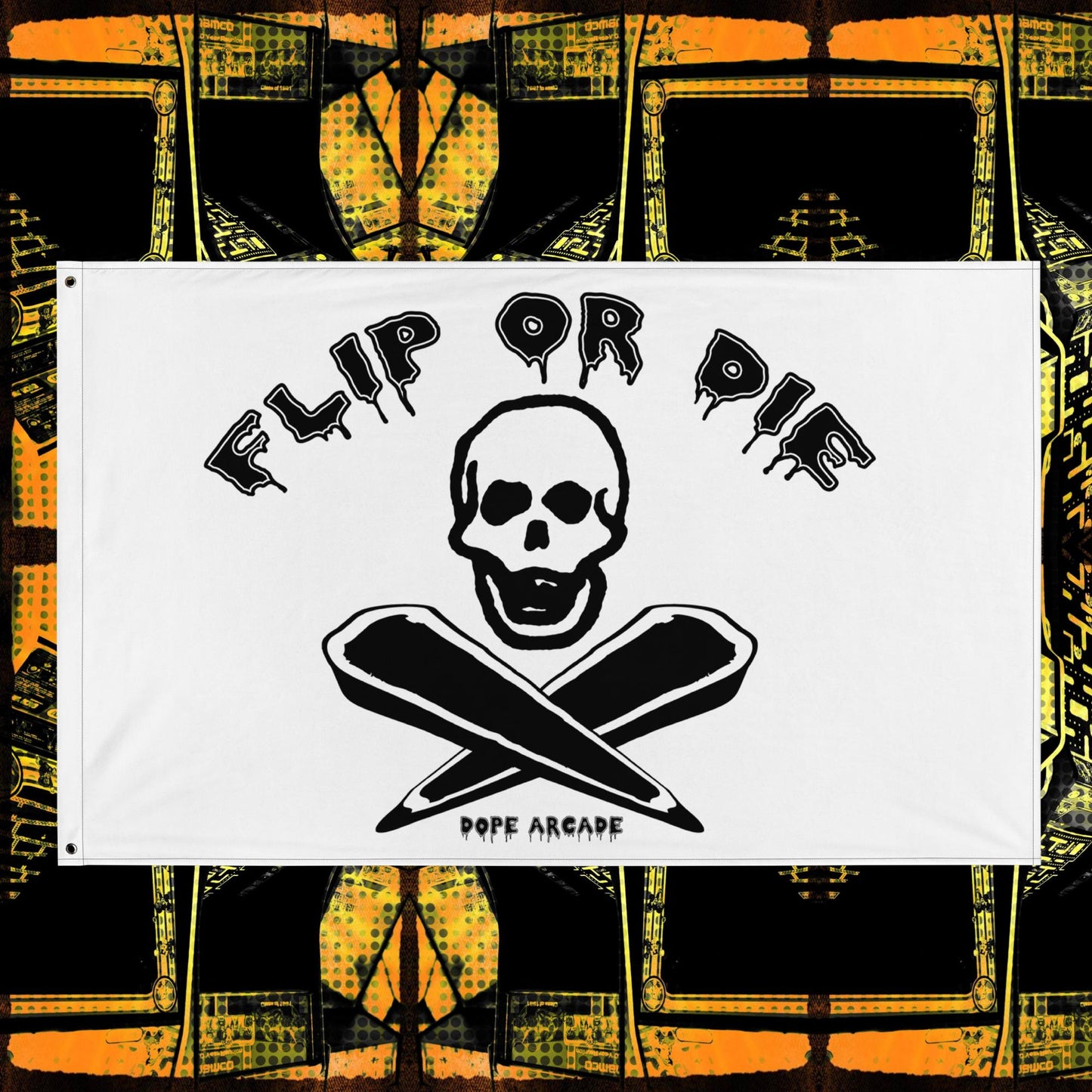 Flip or Die White Flag