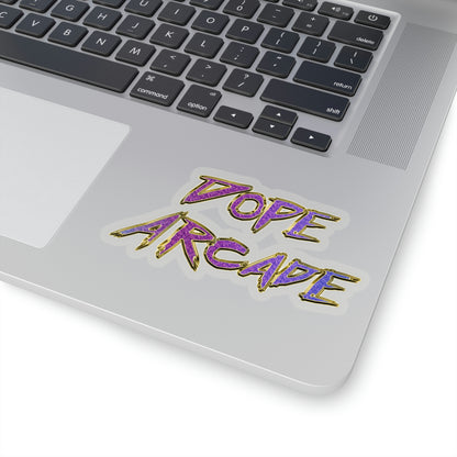Dope Arcade Purple Bling Sticker