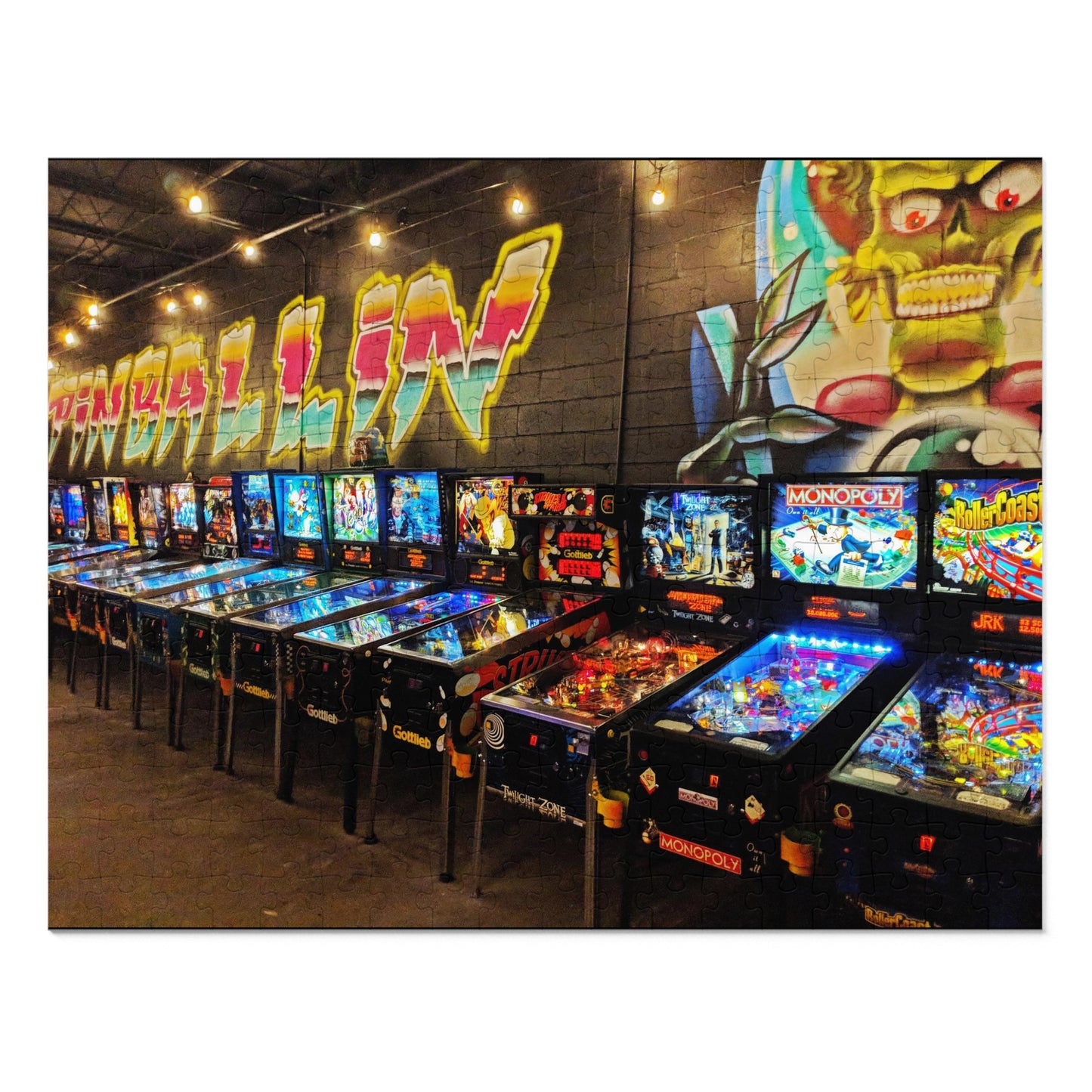 Pinball Room Jigsaw Puzzle (30, 110, 252, 500,1000-Piece)