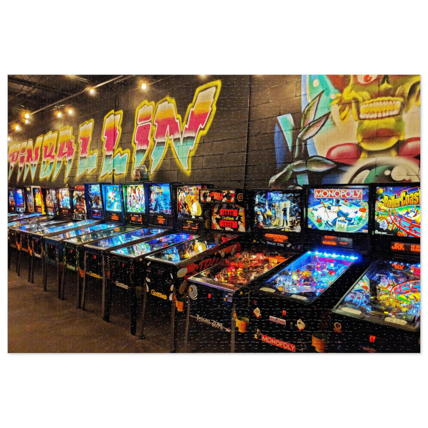 Pinball Room Jigsaw Puzzle (30, 110, 252, 500,1000-Piece)